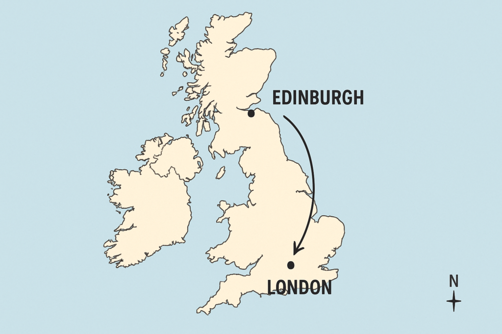London to Edinburgh
