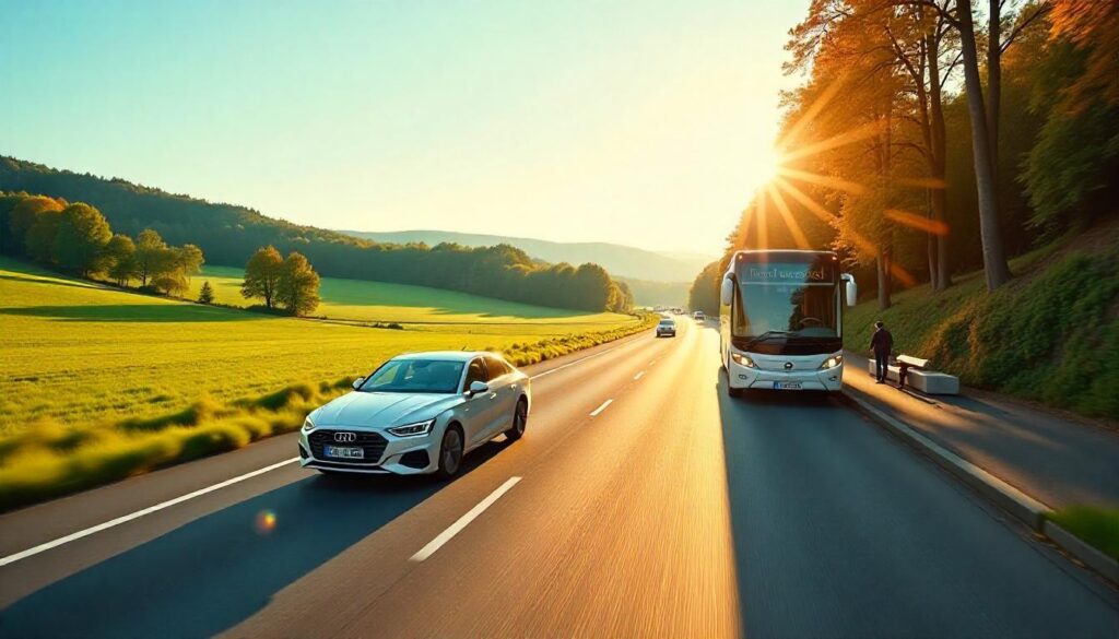 Travel by Car or Bus London to Edinburgh