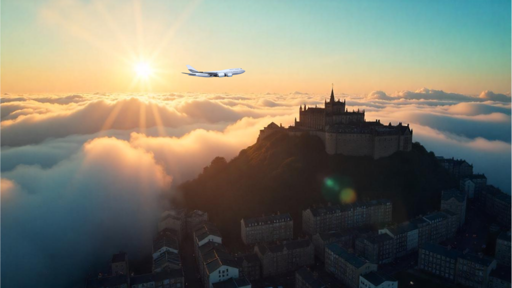 Travel by Plane London to Edinburgh
